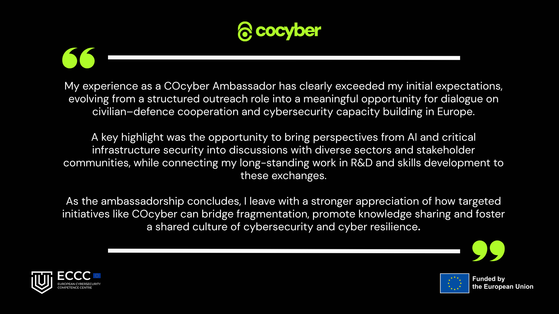 Bach 3 ambassador's quote
